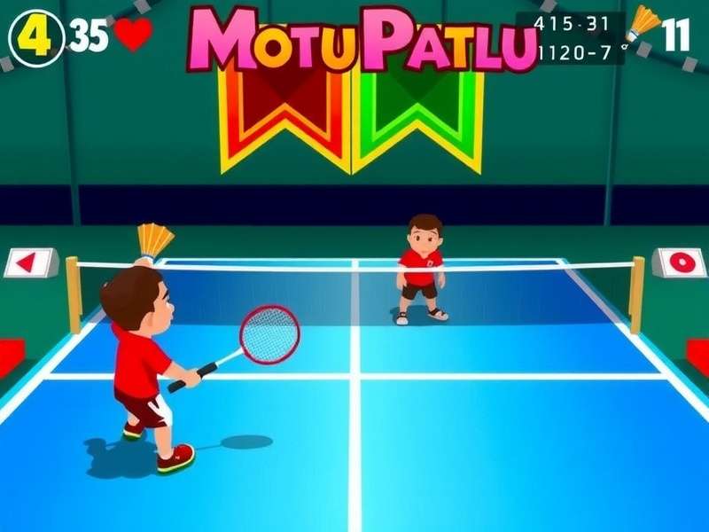 Motu Patlu Badminton Battle Gameplay Screenshot